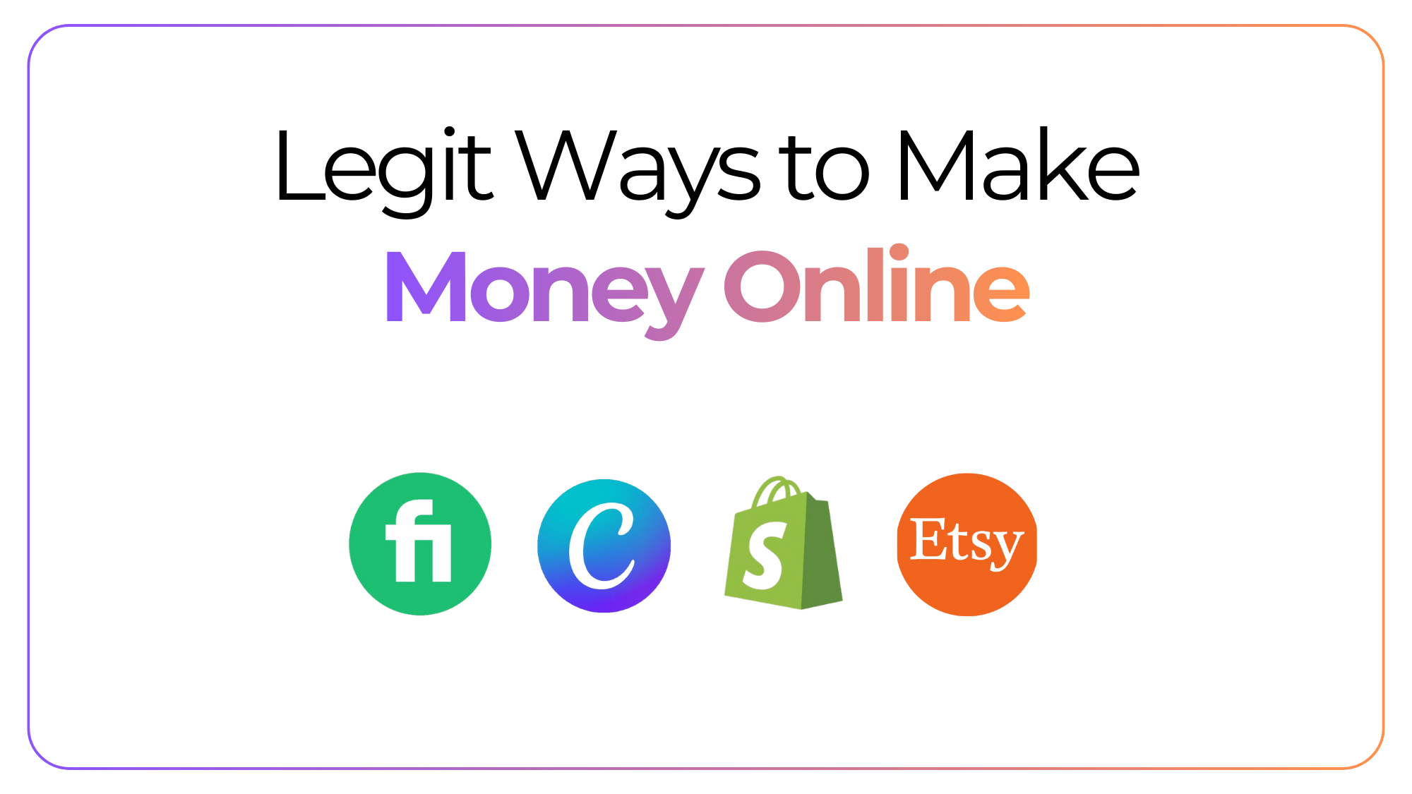 Legit Ways to Make Money Online